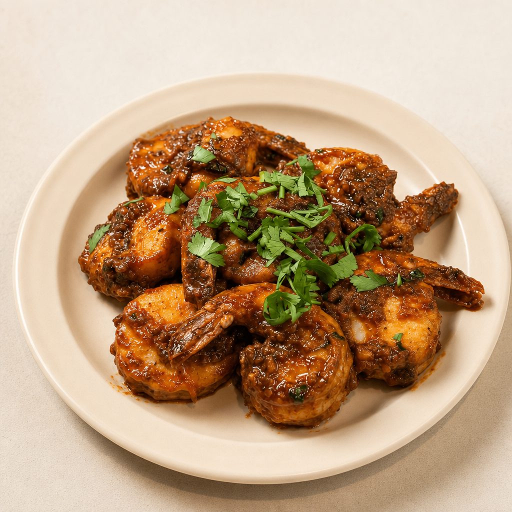 Garlic Shrimp.