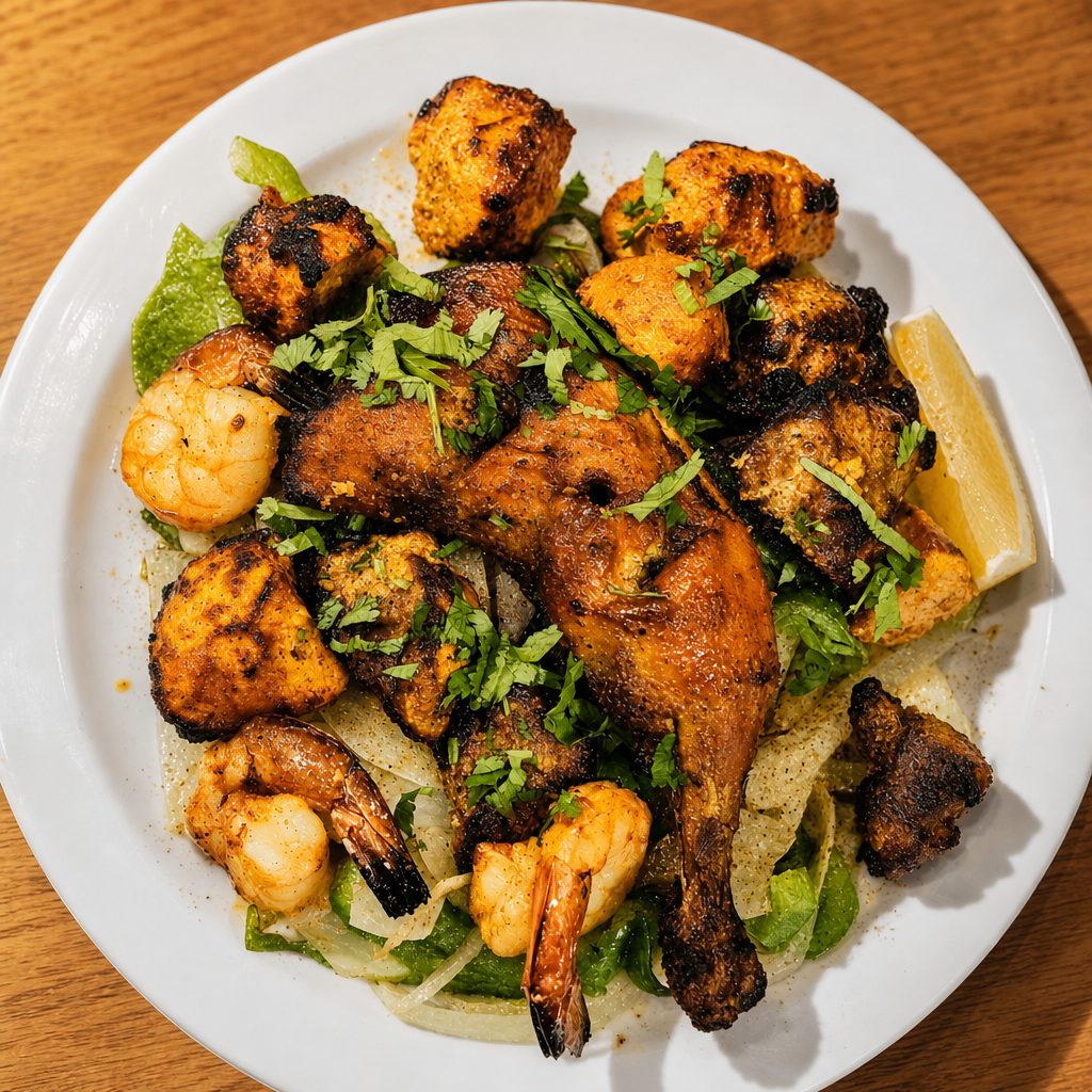Mixed Grill Kabab.