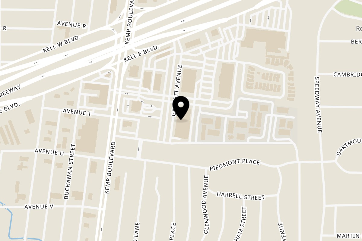 Map showing the location of Masala & curry Wichita Falls on 3001 Garnett Ave #200 in Wichita Falls